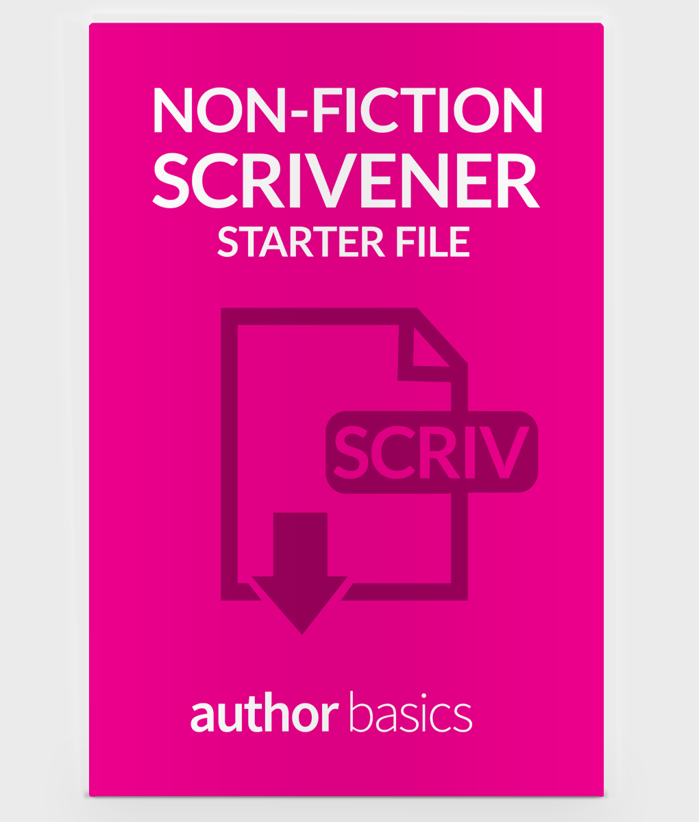 Writing Software Scrivener NonFic Starter File Author Basics